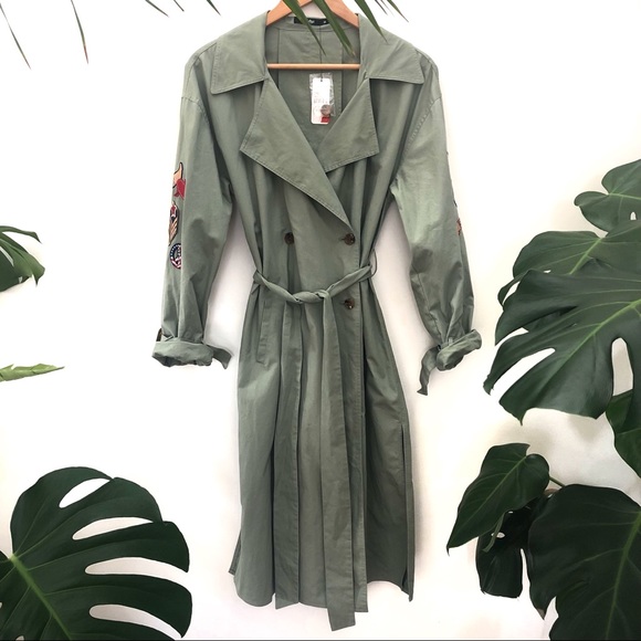 Sportsgirl Jackets & Coats Sportsgirl Khaki Jacket Trench Utility